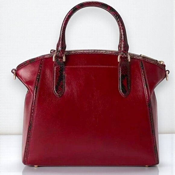 💛SOLD💛 Brahmin Duxbury Leather Satchel "Embrace Dietrich" - New - Picture 5 of 13